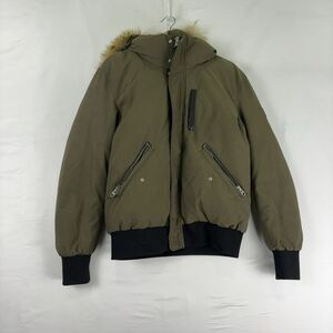 Mackage Black Jacket with Fur Trim